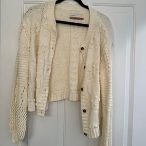 Anthropolgie knit cream sweater